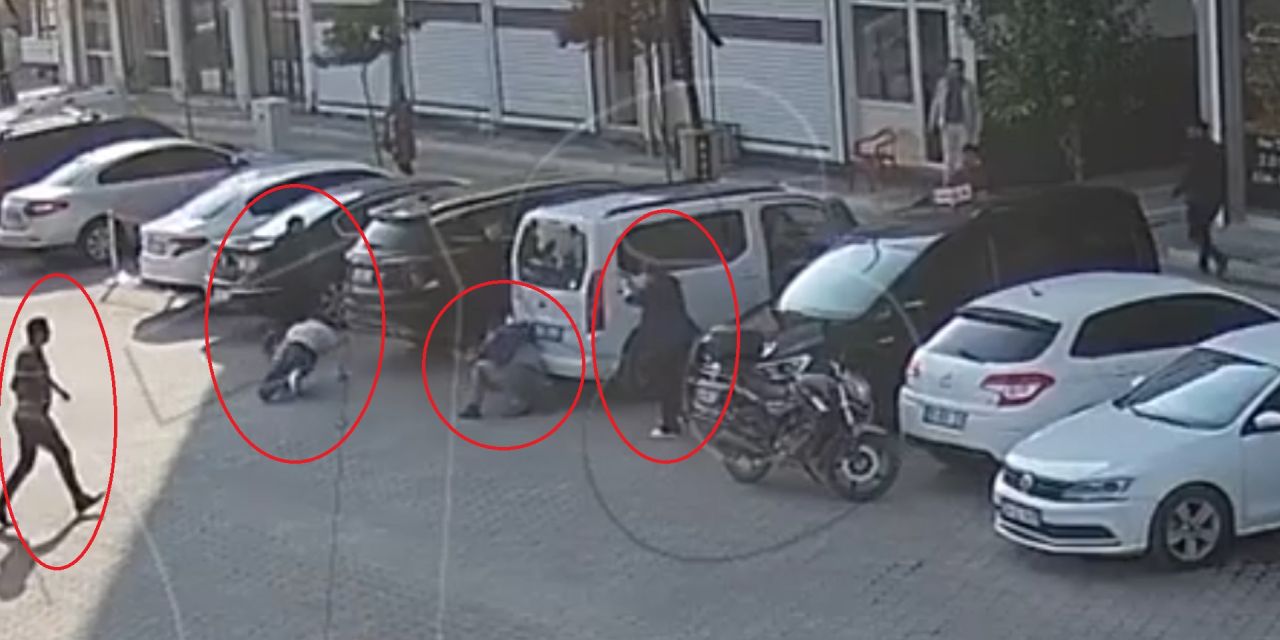 Kocası saldırıya uğrayınca, silahı eline aldı: O anlar kameraya yansıdı