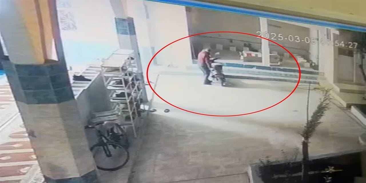 İmamın motosikletini çalan şüpheli kameraya yakalandı