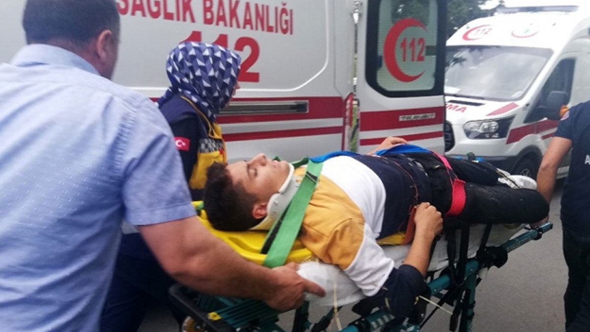 Drift atan şehir magandası 7 öğrenciyi yaraladı