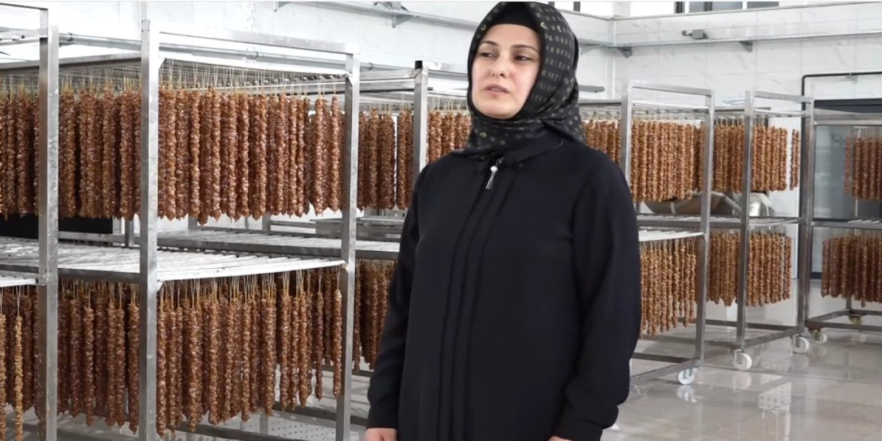Gelin geldiği Elazığ'da yöresel ürünleri modern tesise dönüştürdü