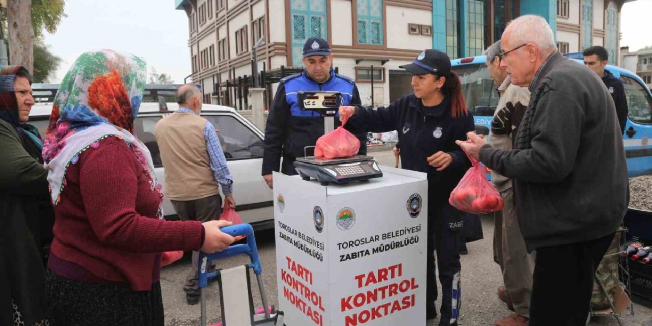 Semt pazarlarında yeni uygulama: Tartı kontrol noktası