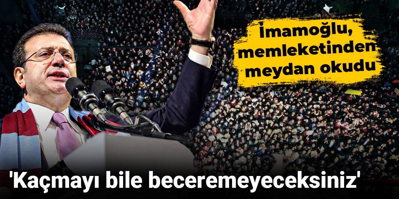 Son dakika... İmamoğlu Trabzon'dan seslendi: Beni oyundan çıkarmak istiyorlar