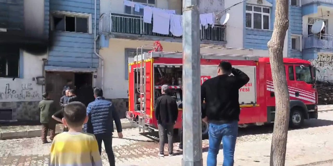 Zemin katta yangın paniğe neden oldu