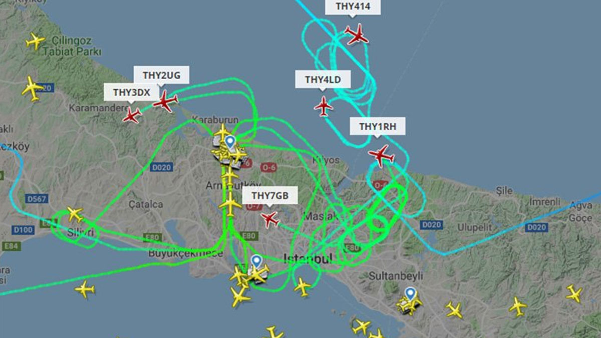 İstanbul Havalimanı’na ‘rüzgar’ engeli: Uçaklar iniş yapamadı