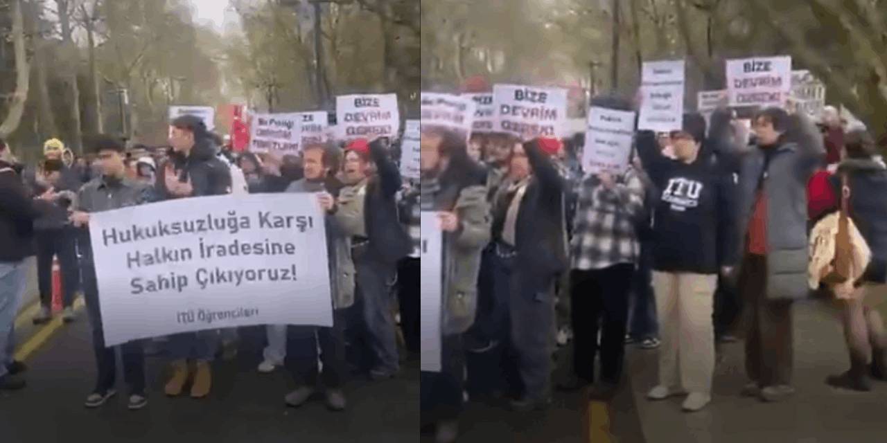 İTÜ ve MSGSÜ de eyleme geçti: İmamoğlu protestoları dalga dalga büyüyor