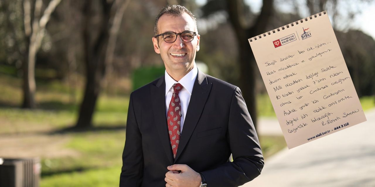 Resul Emrah Şahan'dan ilk mesaj el yazısı ile