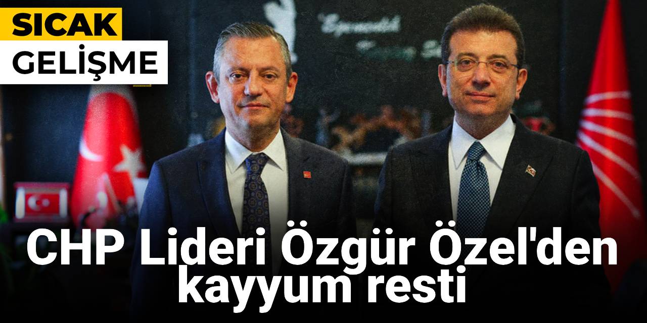 SON DAKİKA! Özgür Özel'den kayyum resti