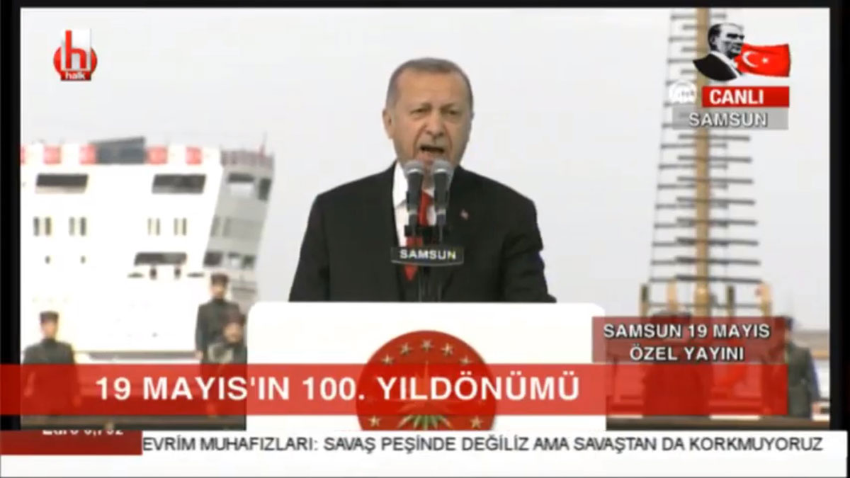 Erdoğan: Mustafa Kemal gibi hakka ve halka inanarak mücadele ediyoruz