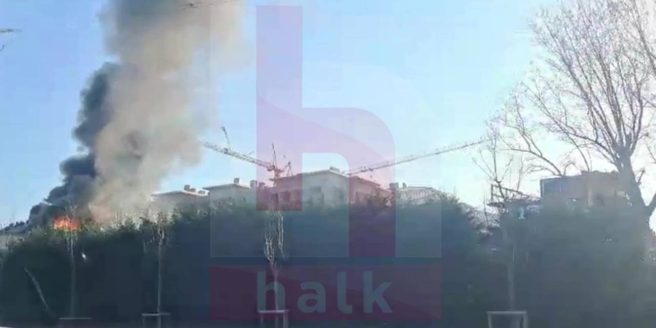 Esenler'de konteyner yangını