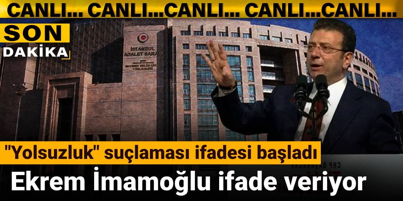 Son Dakika | Ekrem İmamoğlu Çağlayan Adliyesi'nde