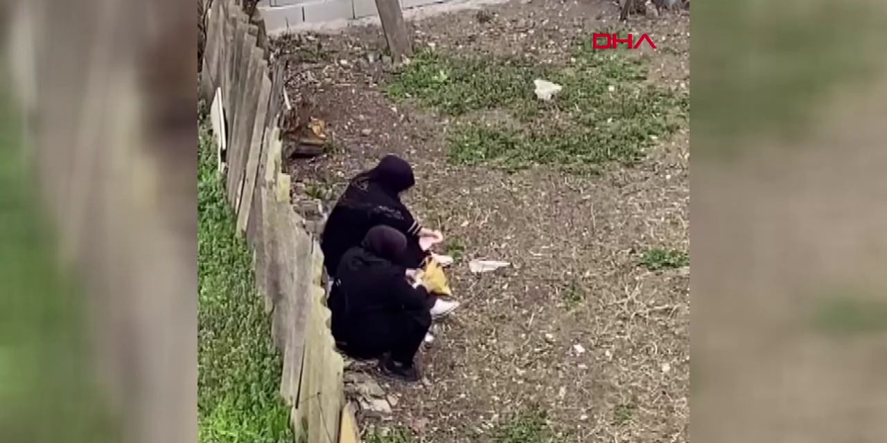 Bir köşeye gizlenip, topladıkları paraları saydılar