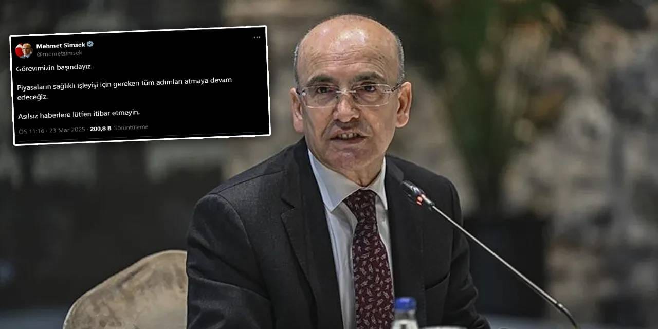 Şimşek'ten istifa iddialarına karşı dikkat çeken paylaşım