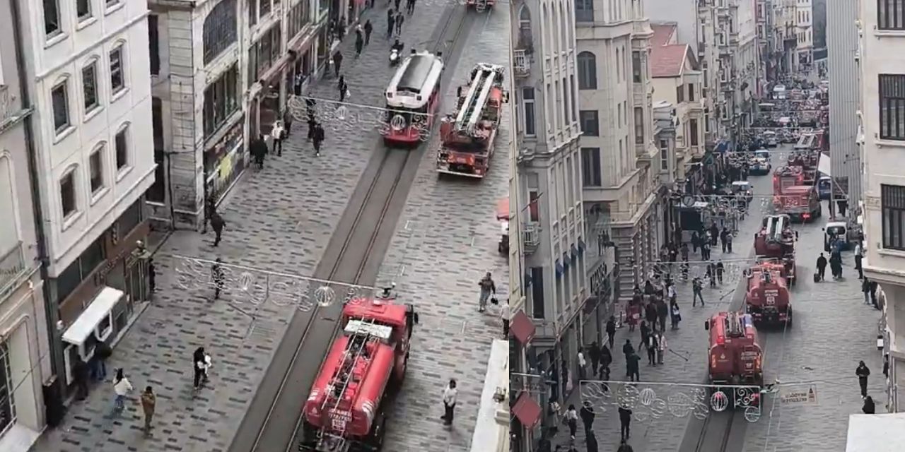 İstiklal Caddesi'ndeki tarihi pasajda yangın!