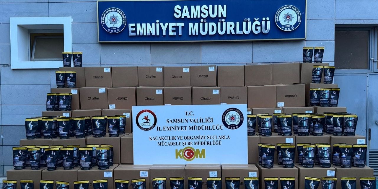 Samsun'da kaçakçılık operasyonu: 650 kilo tütün yakalandı