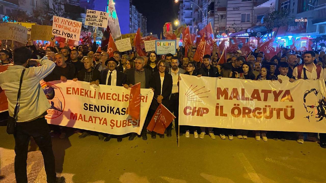 Malatya'da yurttaş İmamoğlu için yürüdü