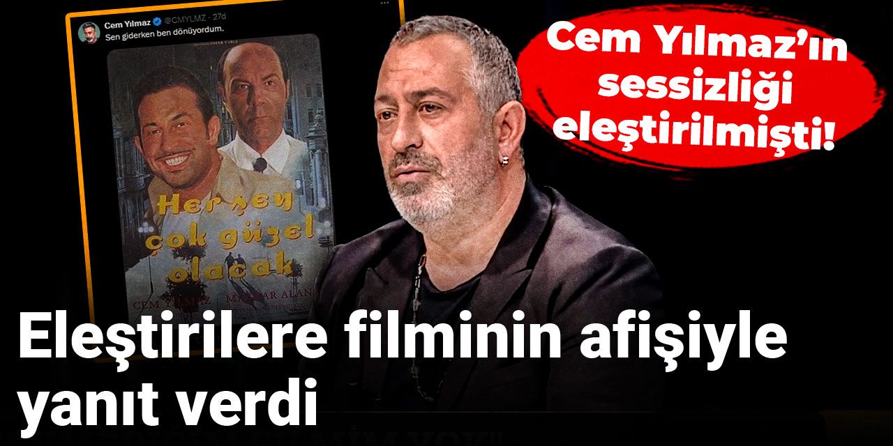 Sessizliği eleştirilmişti! Cem Yılmaz filminin afişini paylaştı
