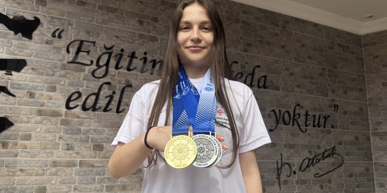Eda Nur Biçer 1 altın 2 gümüş madalya kazandı