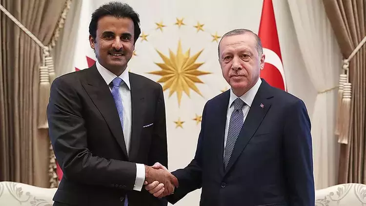 Erdoğan Katar Emiri'yle görüştü