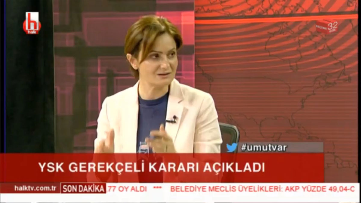 YSK'nin gerekçeli kararına CHP'den ilk tepki Halk TV'de geldi!