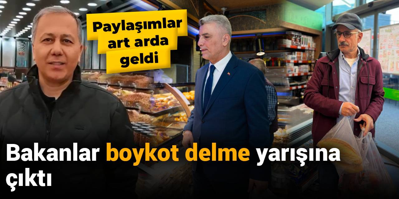 Bakanlar boykot delme yarışında