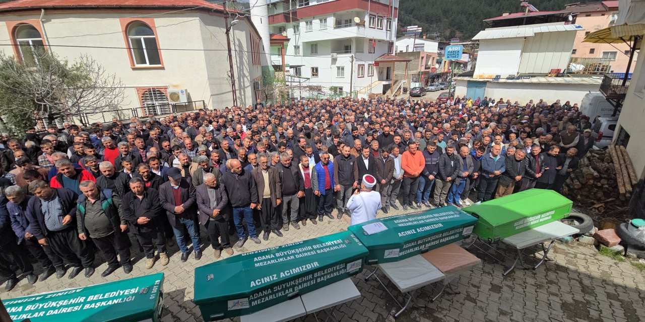 Adana'da matem: 5 kişilik aile toprağa verildi