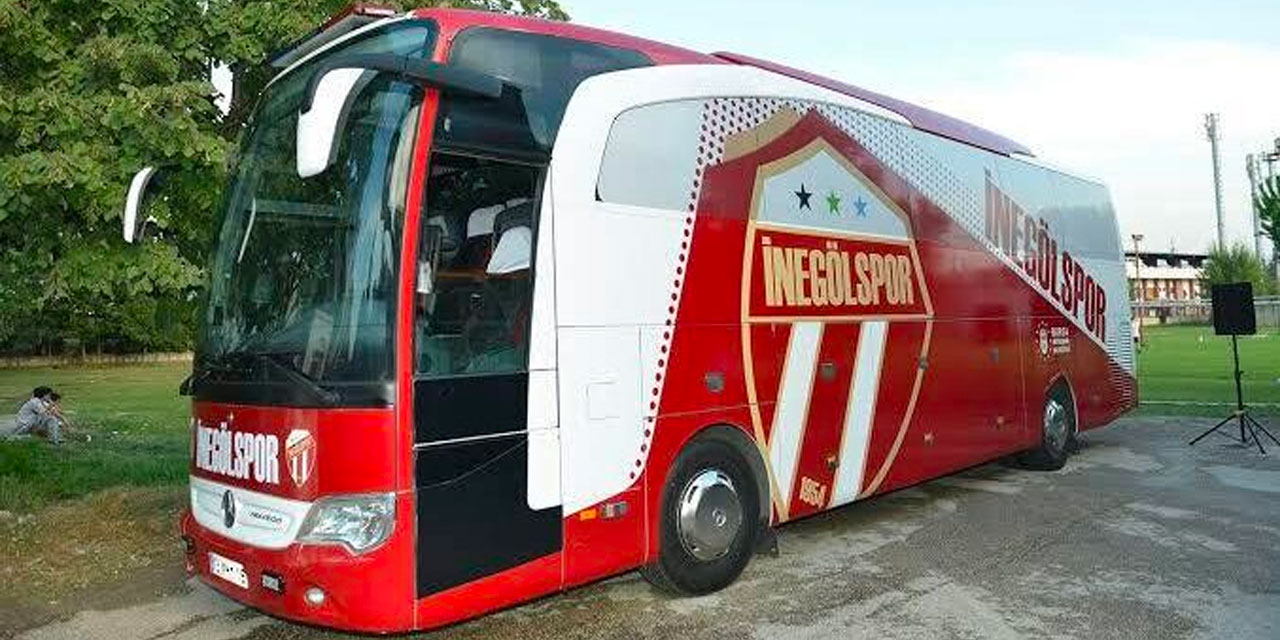 İnegölspor otobüsüne maça giderken Jandarma baskını