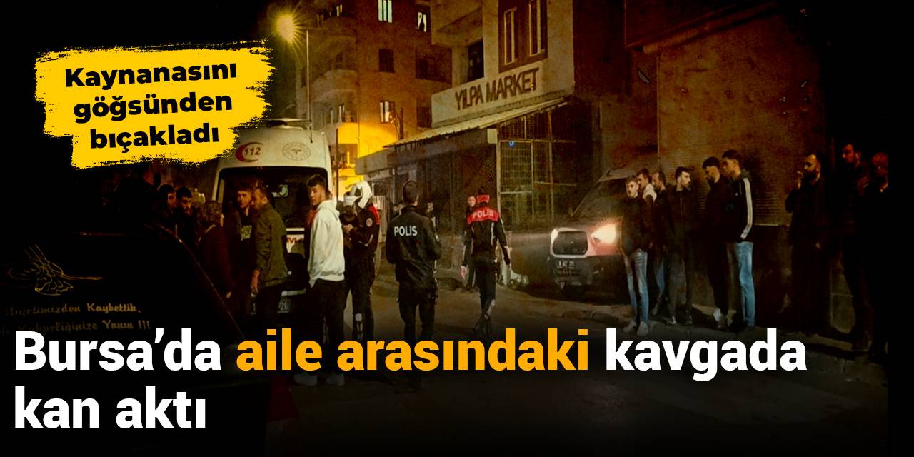 Bursa'da 'aile' kavgası: Kaynanasını bıçakladı