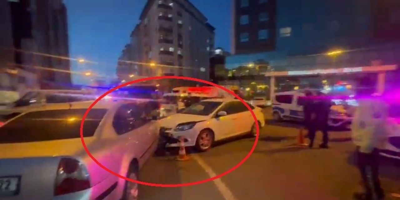 Evli sevgilisinin aracına çarptı olay büyük şaşkınlık yarattı