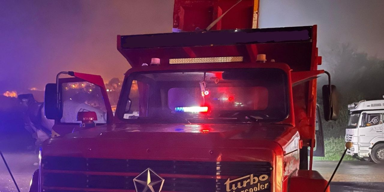 Çakar lamba kullanan kamyon şoförüne rekor ceza!