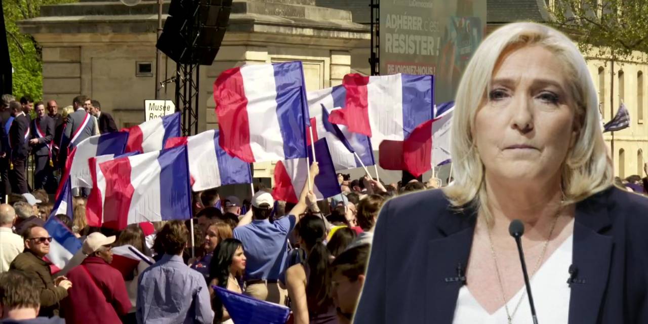 Paris'te yolsuzlukla suçlanan Le Pen'e destek gösterisi