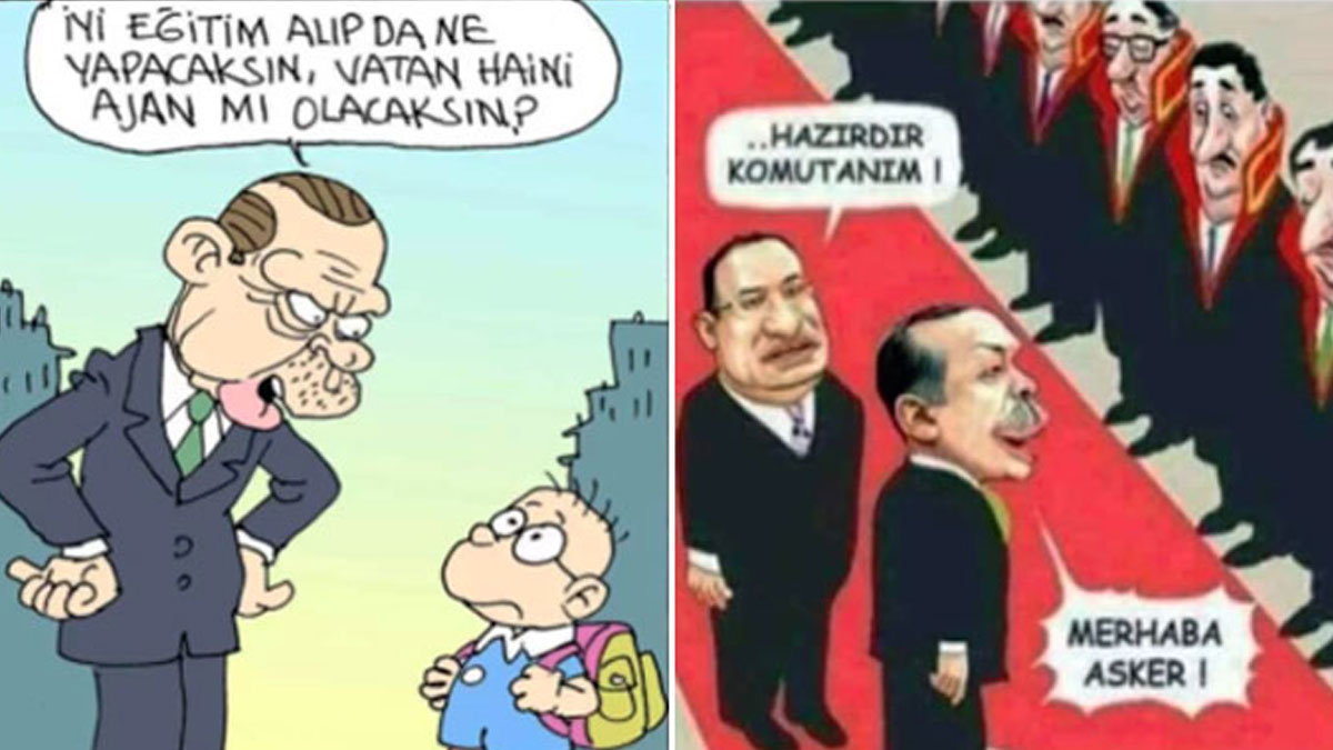 Karikatür paylaşan inşaat işçisine 'Erdoğan'a hakaret' suçundan hapis cezası