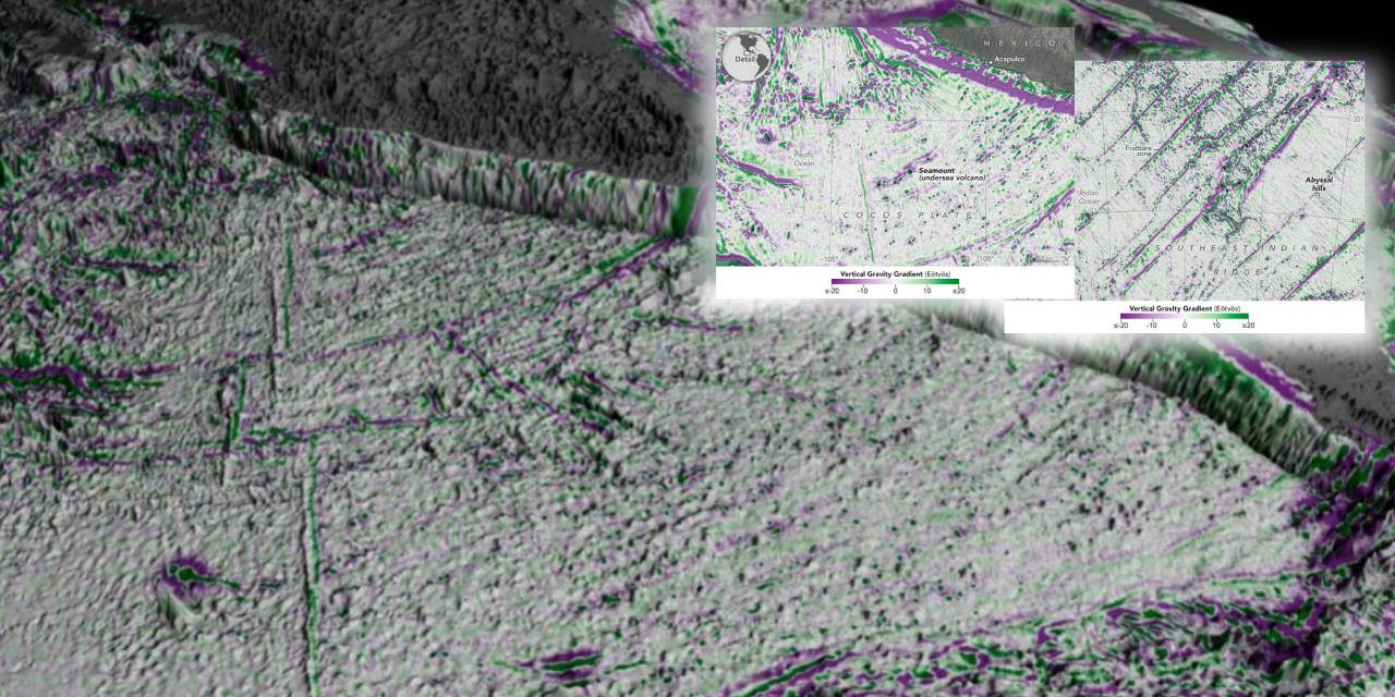 NASA’nın SWOT uydusu keşfetti: Okyanus tabanında binlerce gizli dağ!