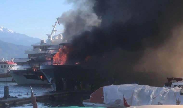 Fethiye marinadaki yangın kontrol altına alındı