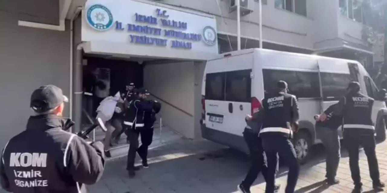 İzmir'deki suç örgütü operasyonunda 5 şüpheli tutuklandı