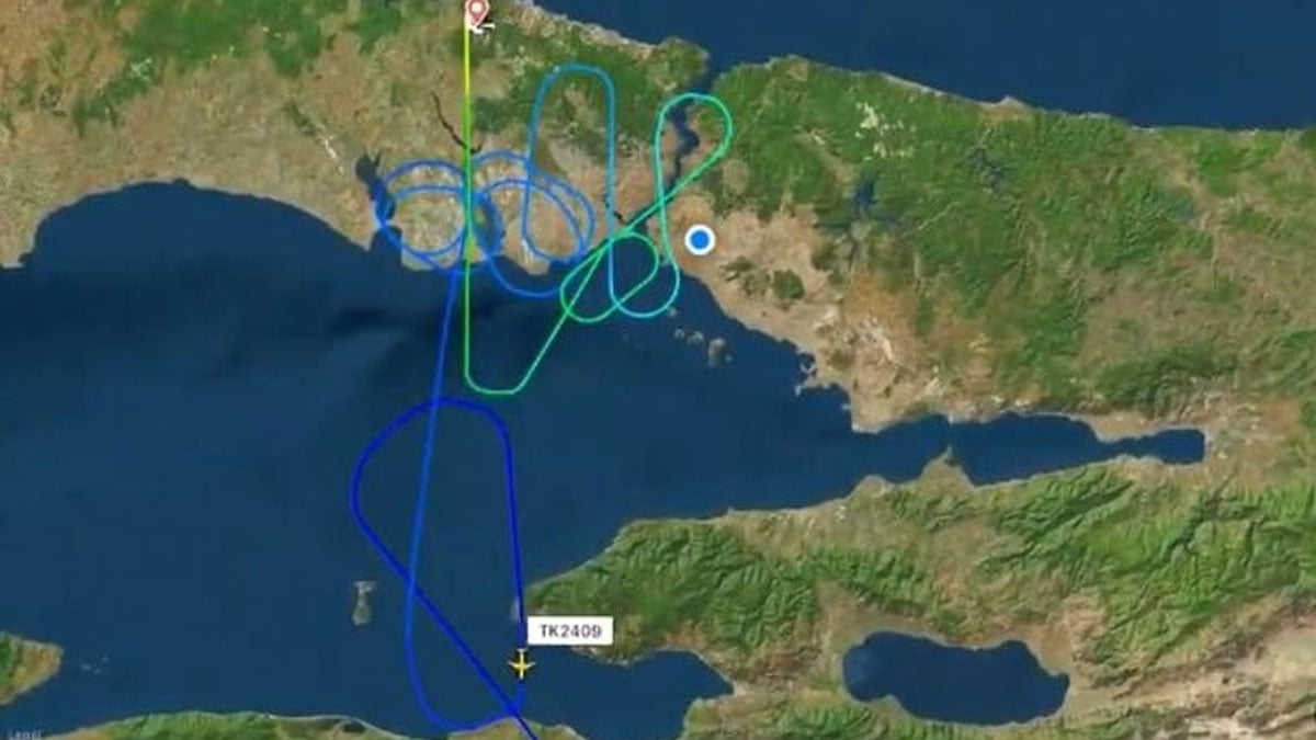 Antalya-İstanbul uçağının anlaşılamayan rotası