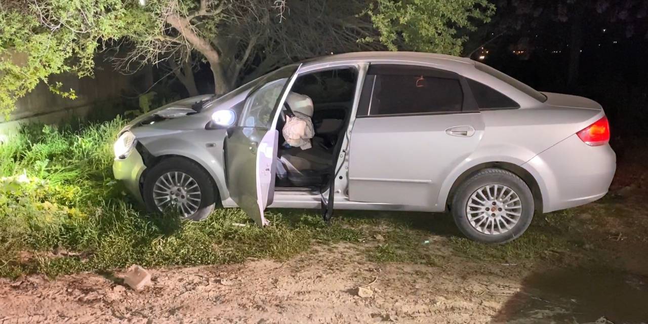 Polisten kaçmaya çalışırken kaza yaptı