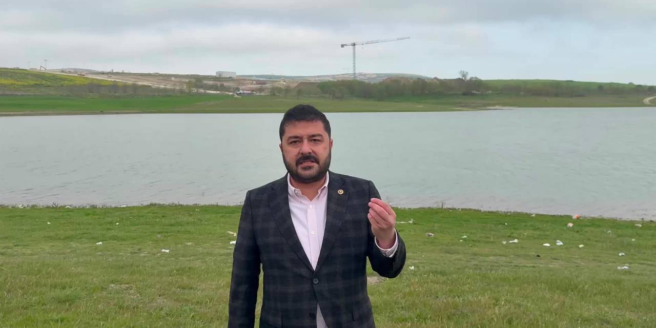 CHP'li Yazgan Sazlıdere Barajı'nda: Suyumuzun yok olmaması için...