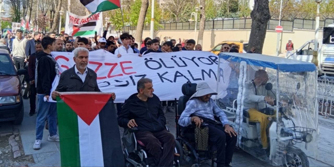 Malatya'da İsrail protestosu!