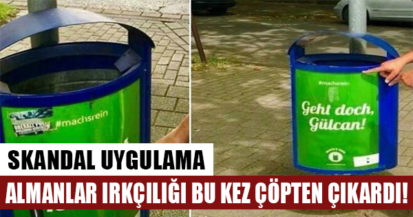 Almanya'da skandal uygulama! Belediye Türk isimlerini çöp kutularına yazdı!