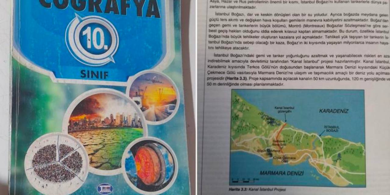 Lise kitabında 'Kanal İstanbul' propagandasına CHP'li Özçağdaş'tan tepki