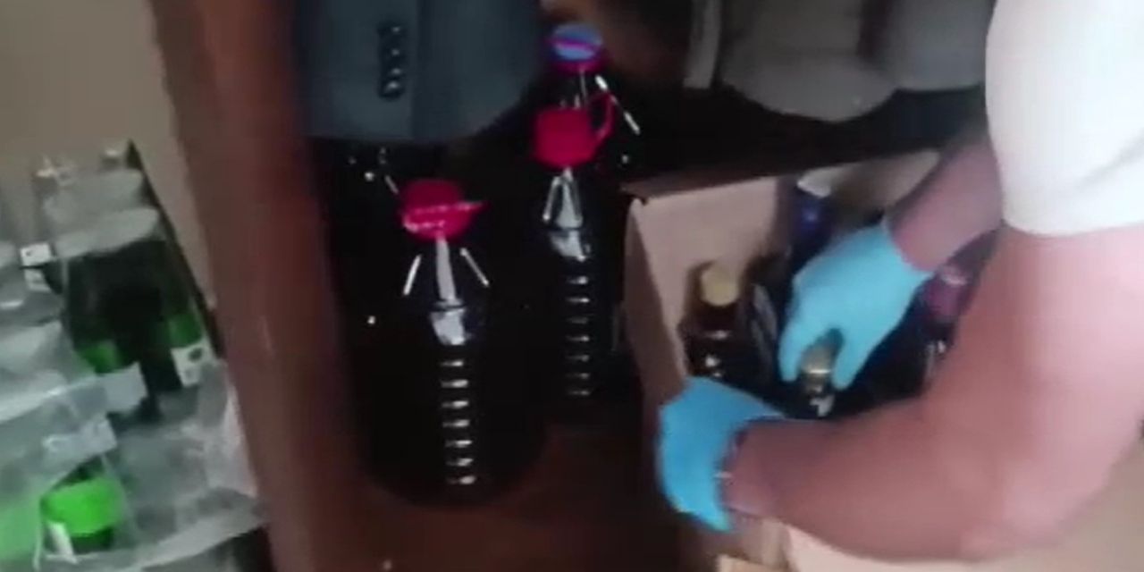 Kaçak içki operasyonu: 200 litre satışa hazır sahte içki ele geçirildi