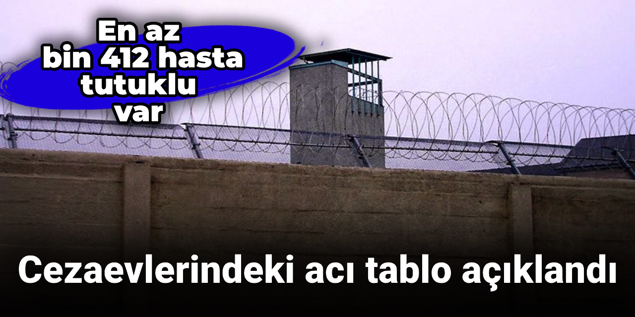 Cezaevlerindeki acı tablo açıklandı: En az bin 412 hasta tutuklu var