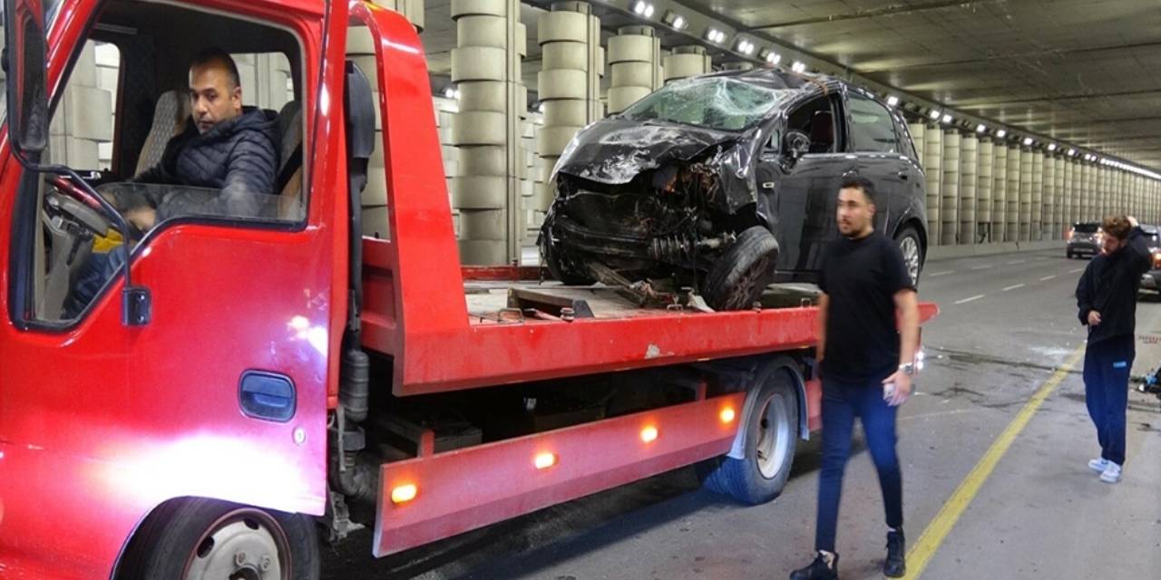 Kontrolden çıkan otomobil takla atarak metrelerce sürüklendi