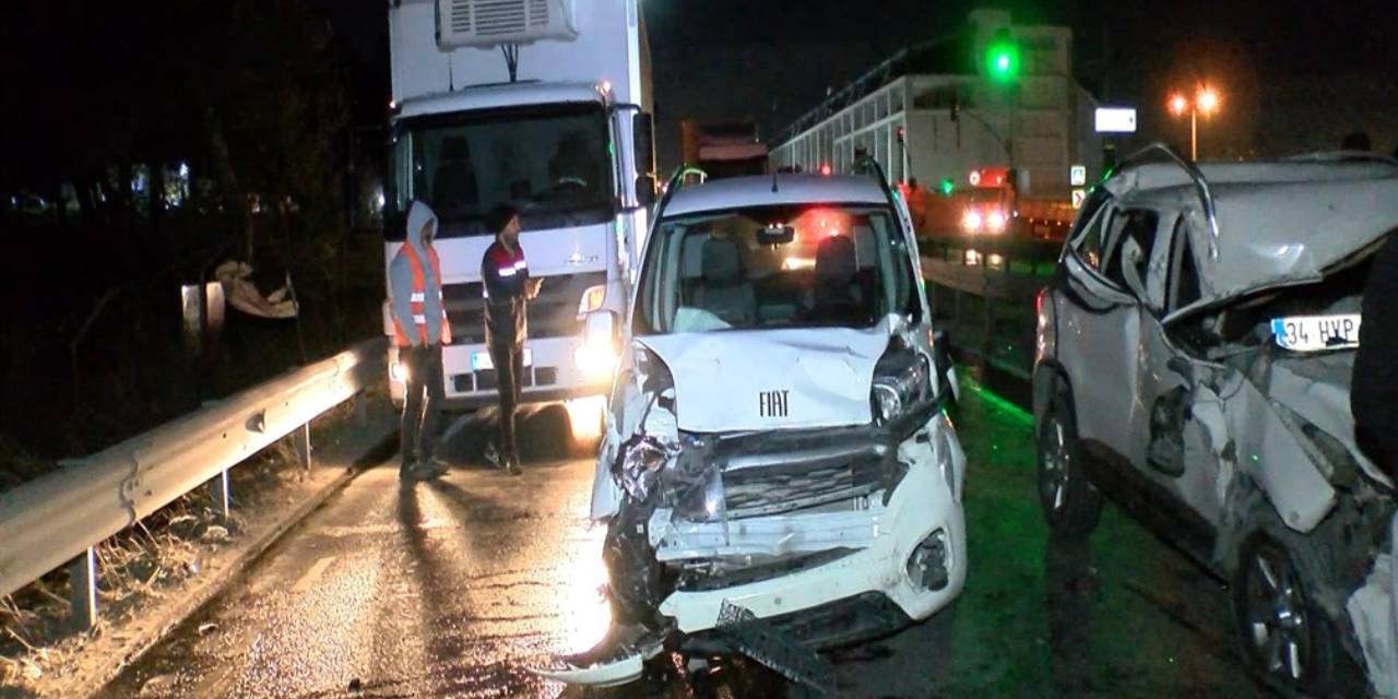 Arnavutköy'de zincirleme kaza