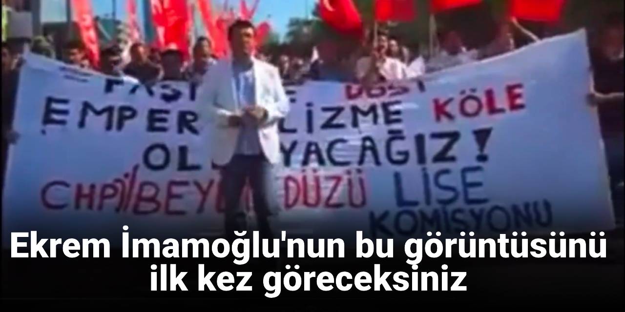 Ekrem İmamoğlu'nun bu görüntüsünü ilk kez göreceksiniz