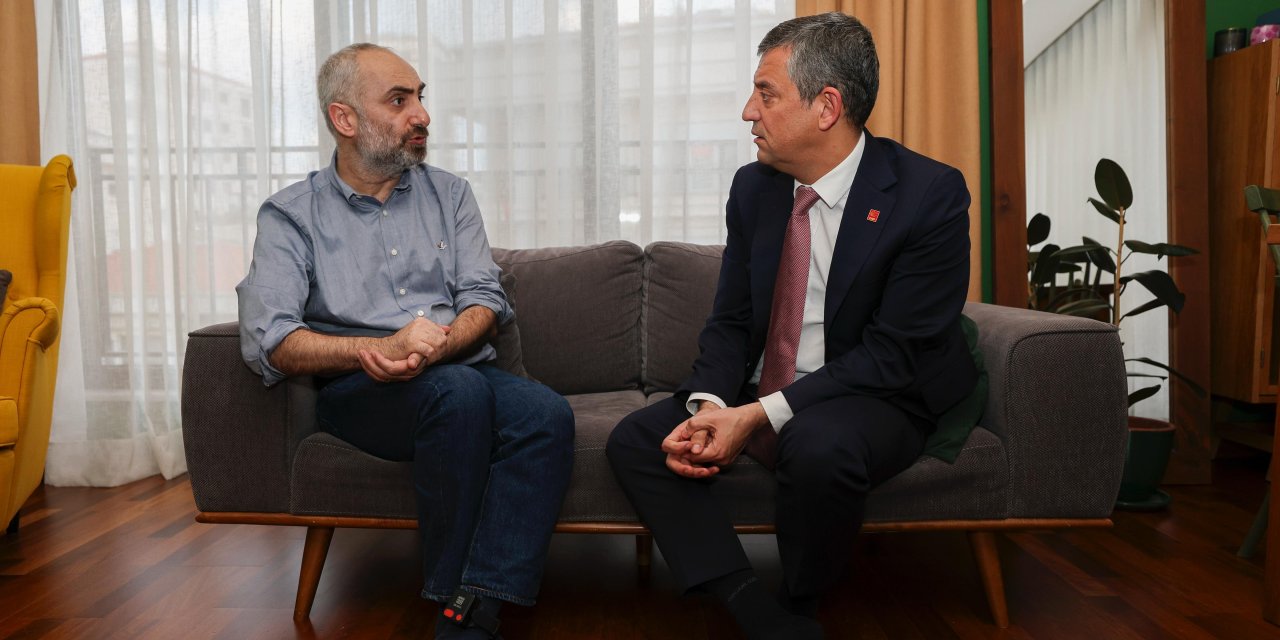 Özgür Özel İsmail Saymaz'ı ziyaret etti