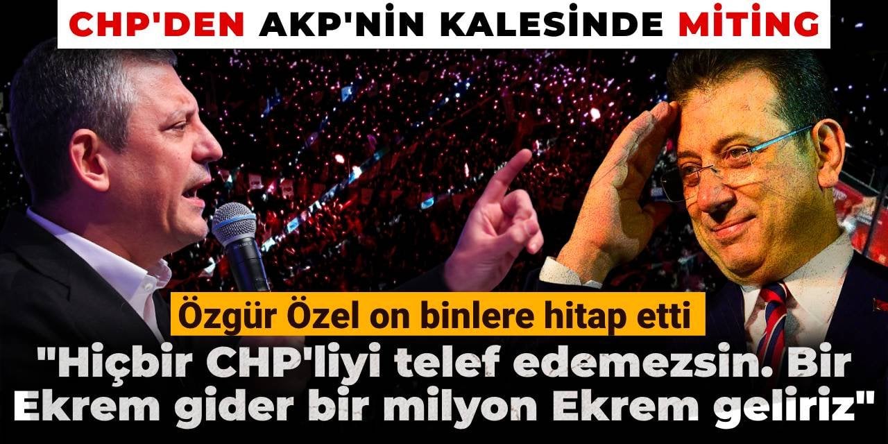 'Millet İradesine Sahip Çıkıyor' mitinginde yeni adres Başakşehir