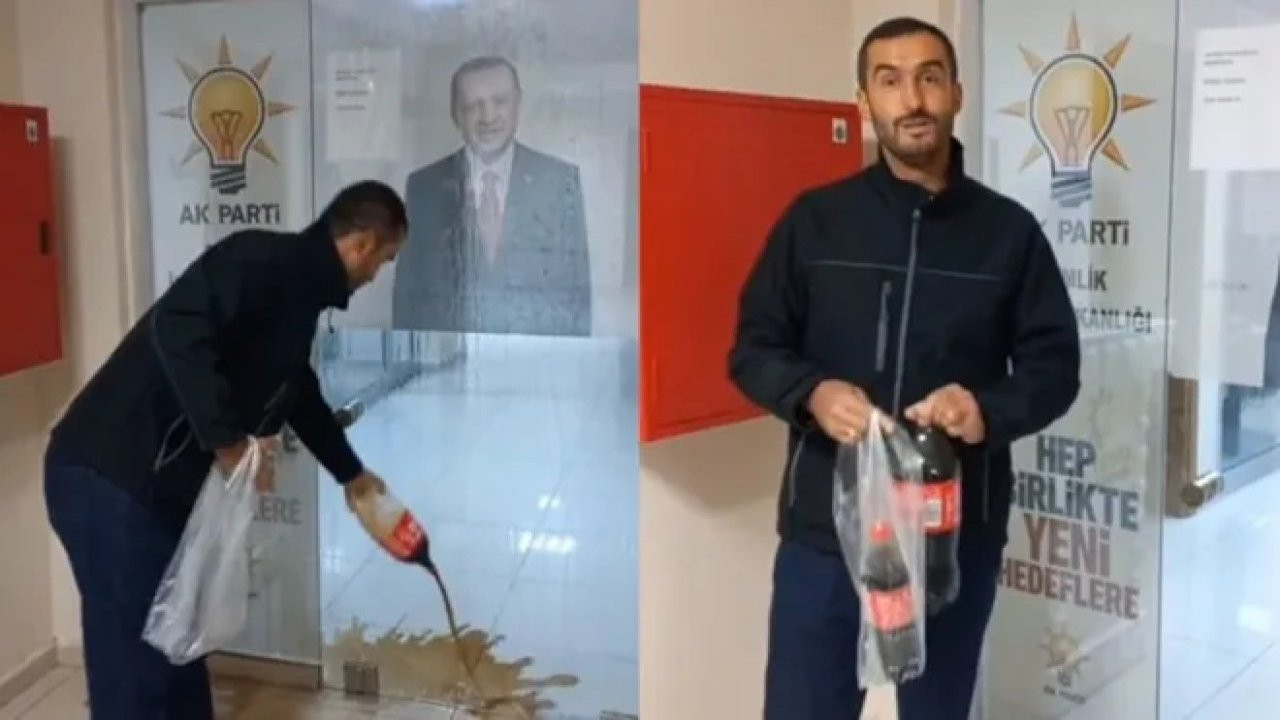 AKP ilçe binasına dökülen kola davası