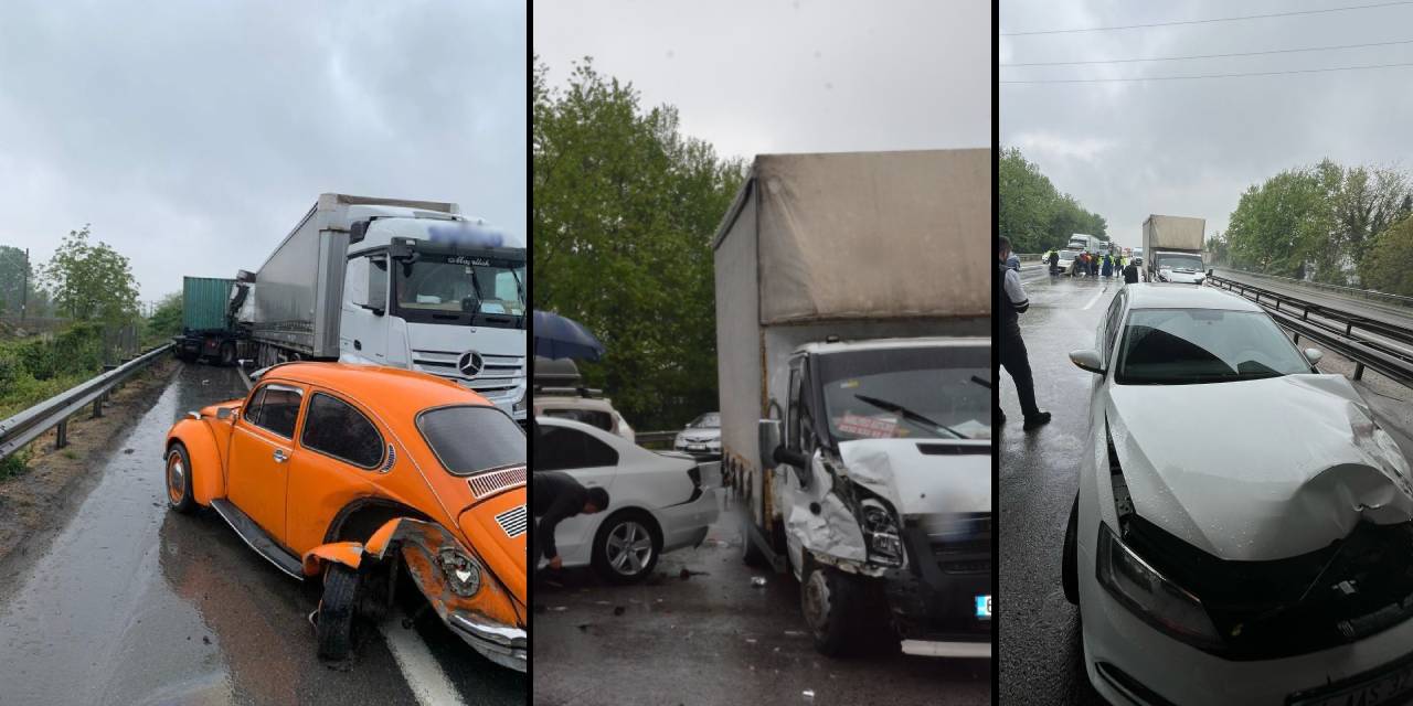 Aynı anda kazalar meydana geldi herkes orada mahsur kaldı
