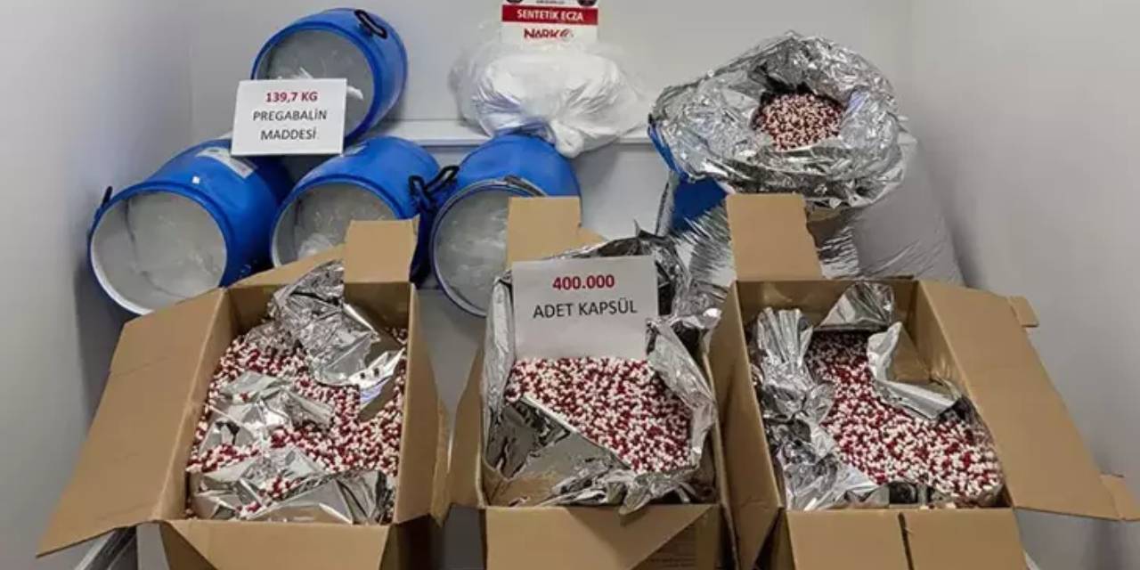 Yalova'da 400 bin sentetik ecza kapsülü ele geçirildi